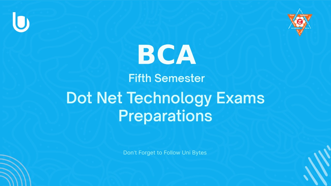 Do Net Technology Note Dot Net Technology Exams Preparations » Uni Bytes