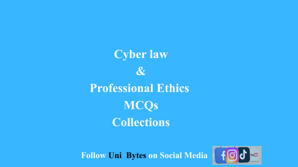 Cyber law & Professional Ethics MCQs (1)