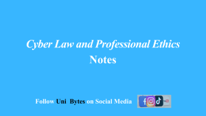 Cyber law & Professional Ethics MCQs