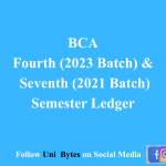 BCA Fourth (2023 Batch) & Seventh (2021 Batch) Ledger