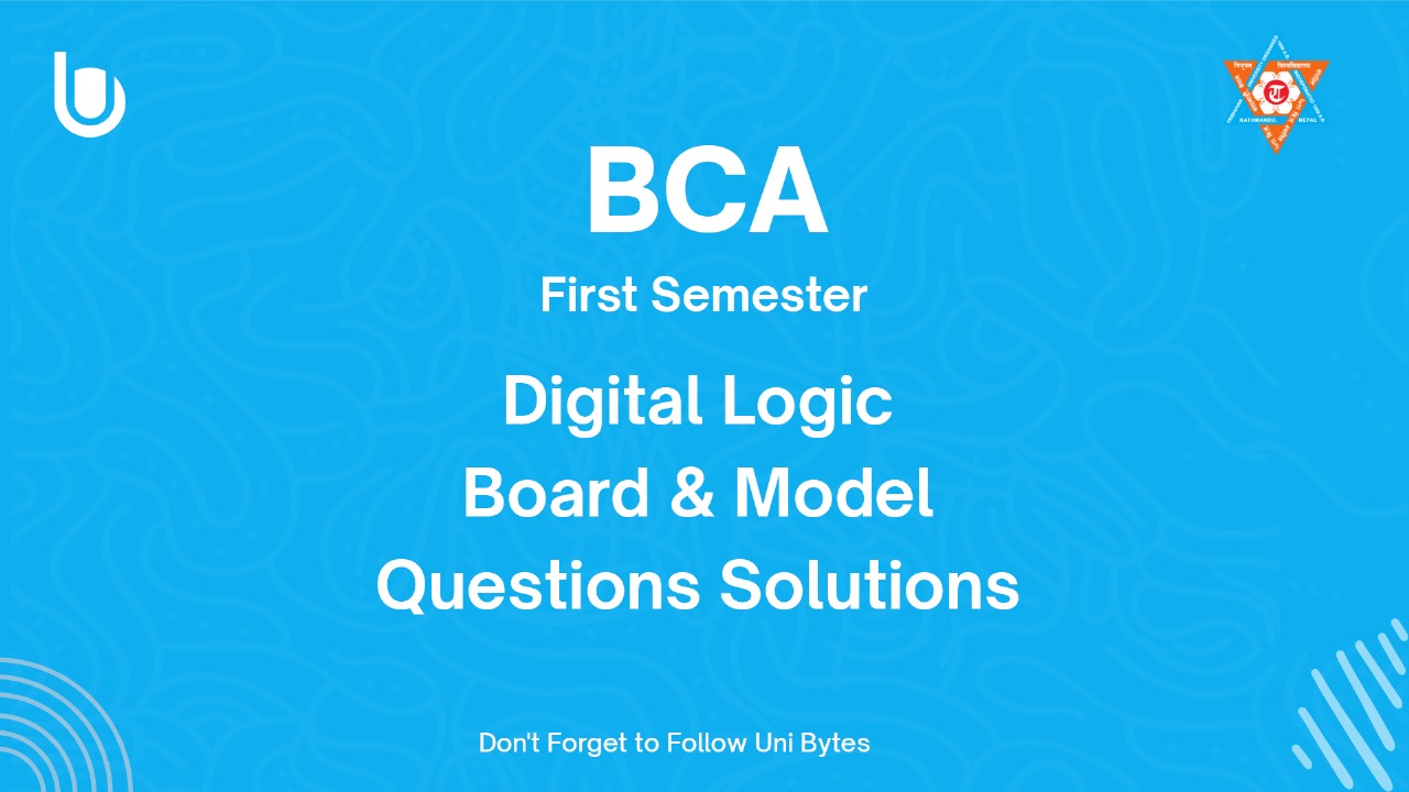 BCA First Semester Digital Logics Board & Model Questions Solutions ...